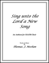 Sing Unto the Lord a New Song SATB choral sheet music cover